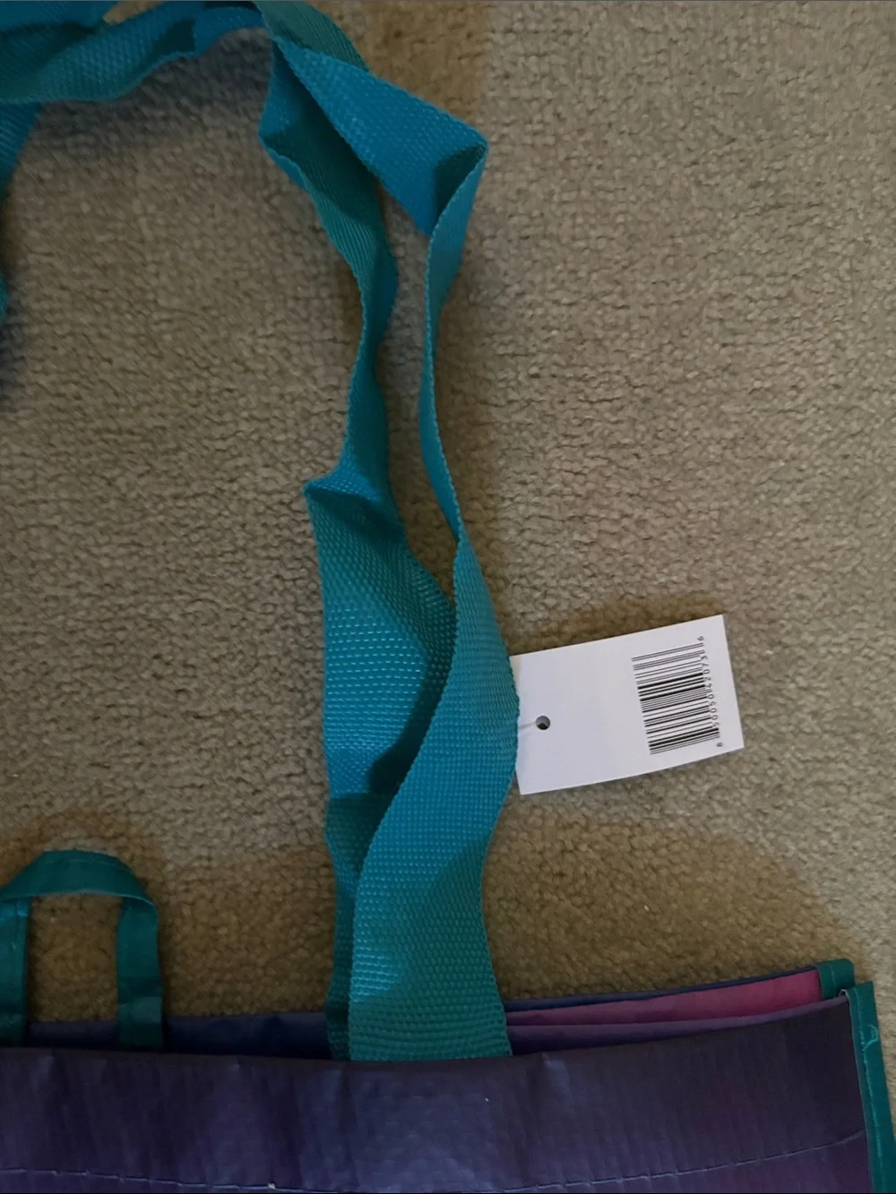 Los Angeles County Scenic Tote Bag in Teal Trim. Poly blend. NWT
